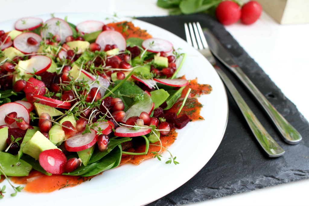 Räucherlachs Salat