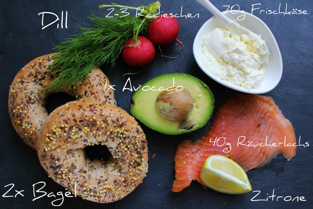 Lachs Bagel Zutaten