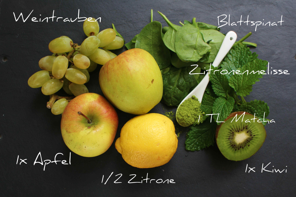 Green Smoothie Zutaten