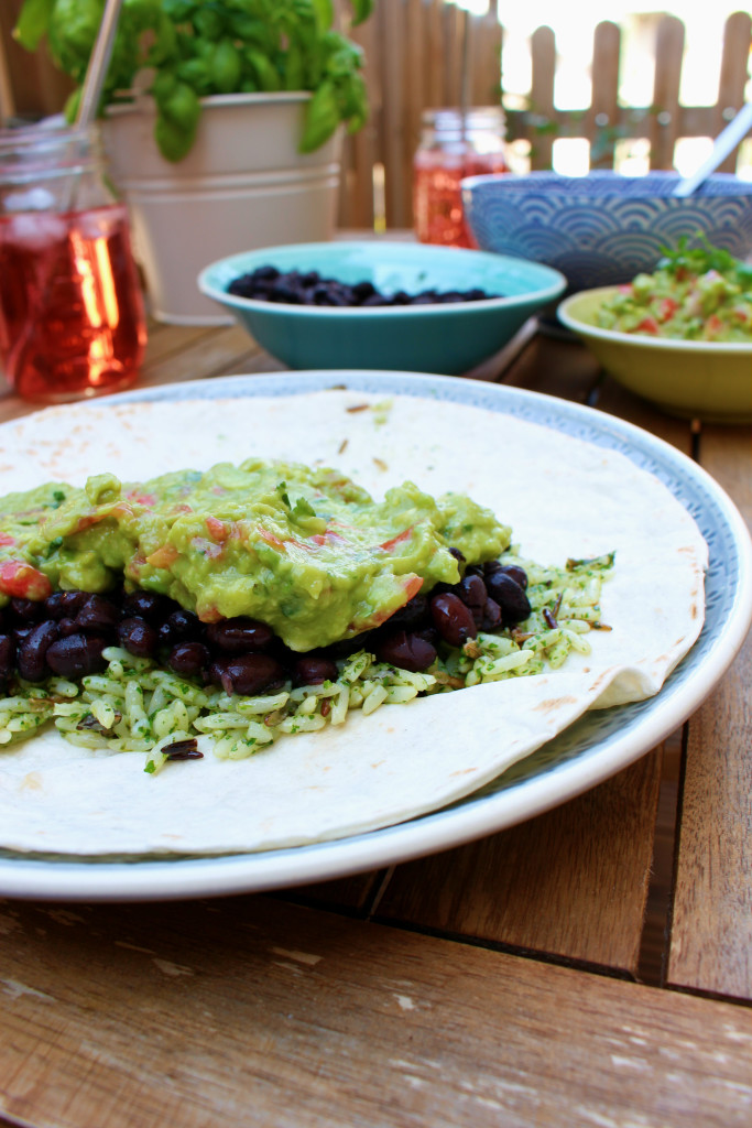 vegane Wraps Guacamole