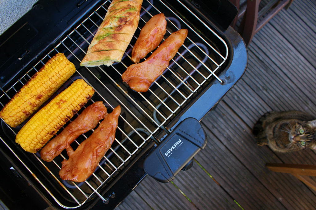 Grillen Mais Huhn