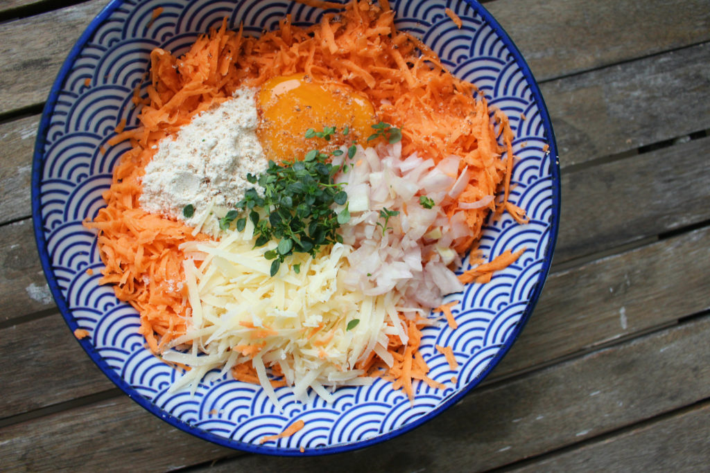 knusprige Süßkartoffel Rösti aus dem Waffeleisen - nonolicious