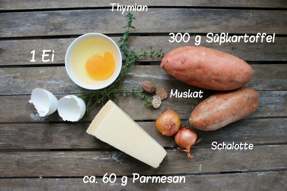 knusprige Süßkartoffel Rösti aus dem Waffeleisen - nonolicious