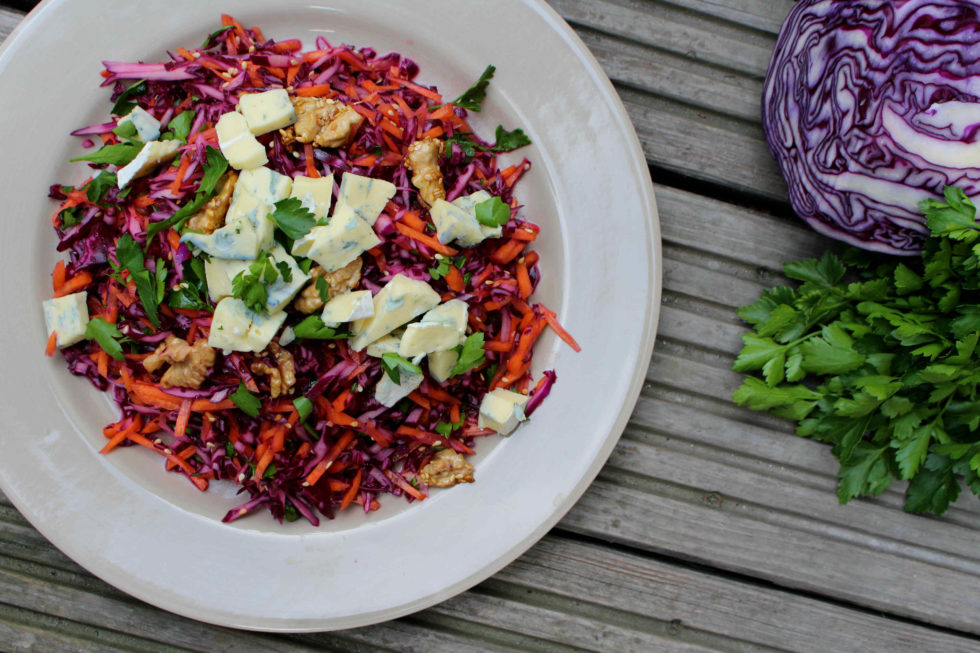 Karotten Blaukraut Salat mit Gorgonzola - nonolicious