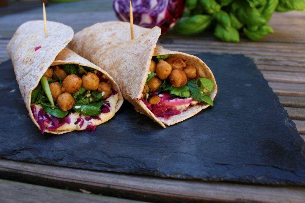 Ras el-Hanout Kichererbsen - Minz- Wraps