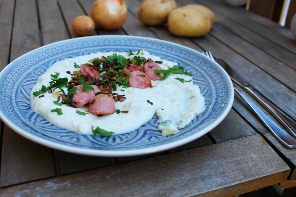 Salsiccia mit weiße Bohnen Püree