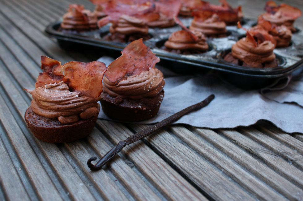 Guinness Cupcakes mit knusprigen Speck