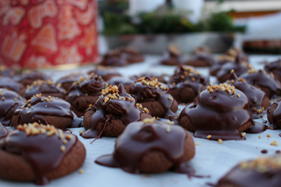 Weihnachtskekse: Schokoberge