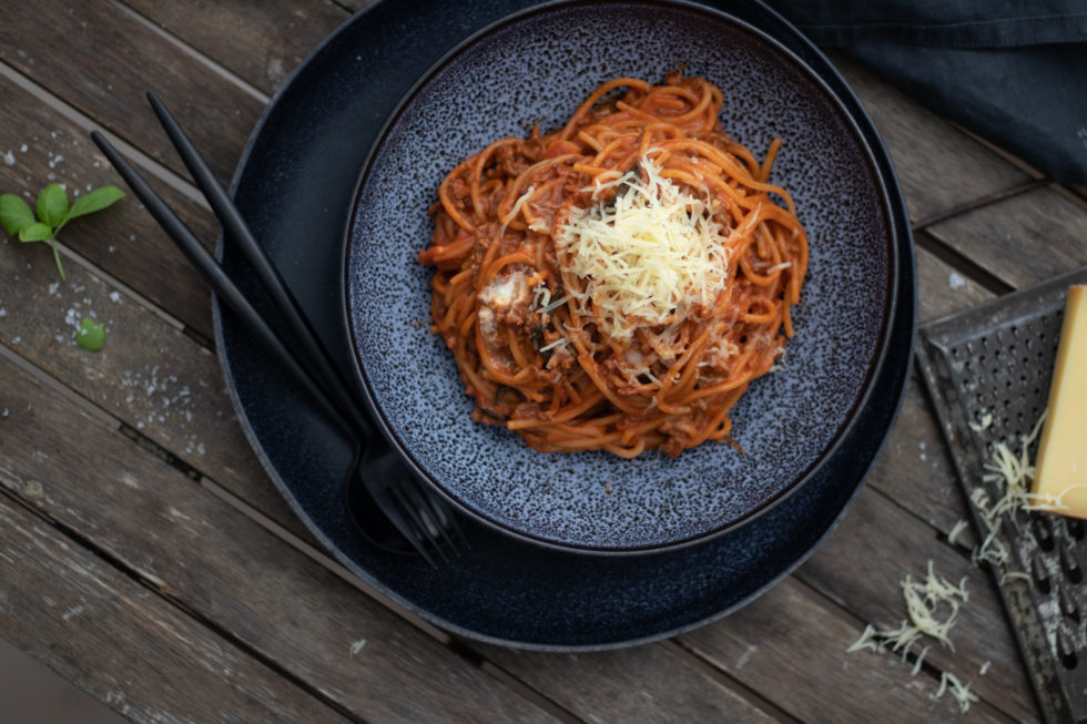 schnelle One Pot Bolognese aka. mehr Zeit zum #HOFERN